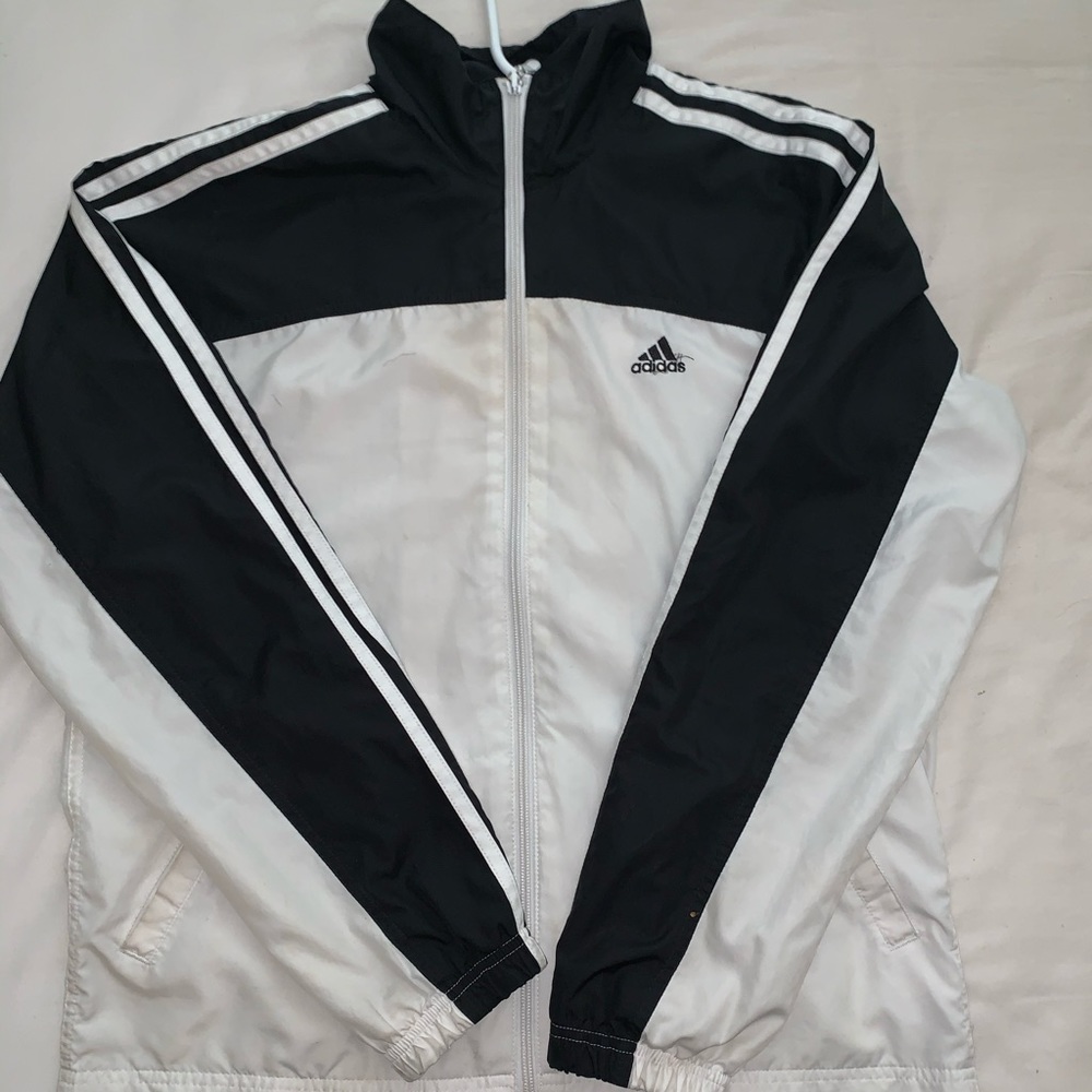 Black & White Adidas Jacket